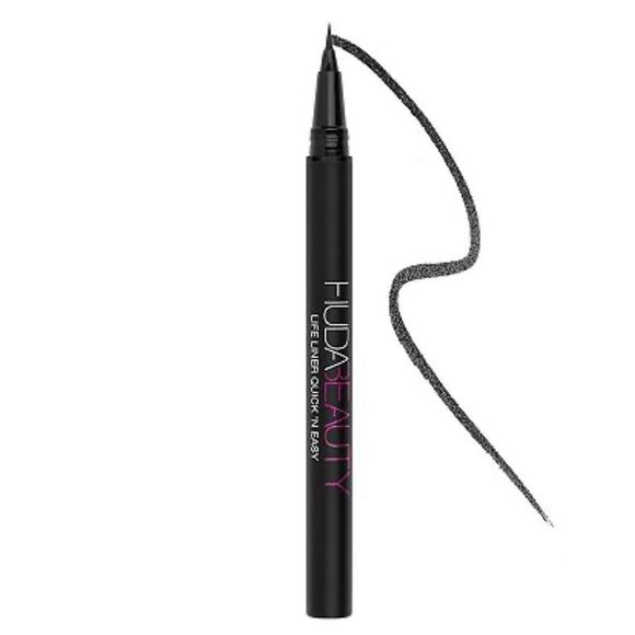 Huda Beauty Quick ‘N Easy Liquid Precision Eye Liner Very Vanta (Extreme Black) - Picture 3 of 9